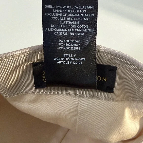 Aritzia Babaton Light Pink Mauve Baseball Cap OS - Picture 5 of 7